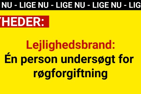 Lejlighedsbrand: Én person undersøgt for røgforgiftning