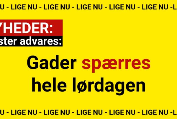 Bilister advares: Gader spærres hele lørdagen