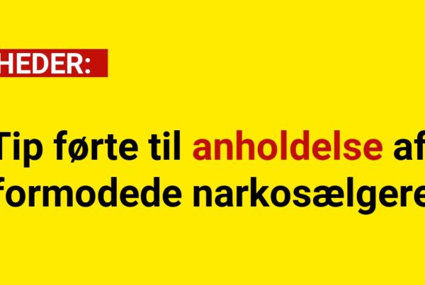 Tip førte til anholdelse af formodede narkosælgere