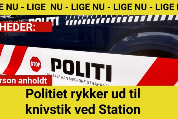 Politiet rykker ud til knivstik ved Station - Én person anholdt
