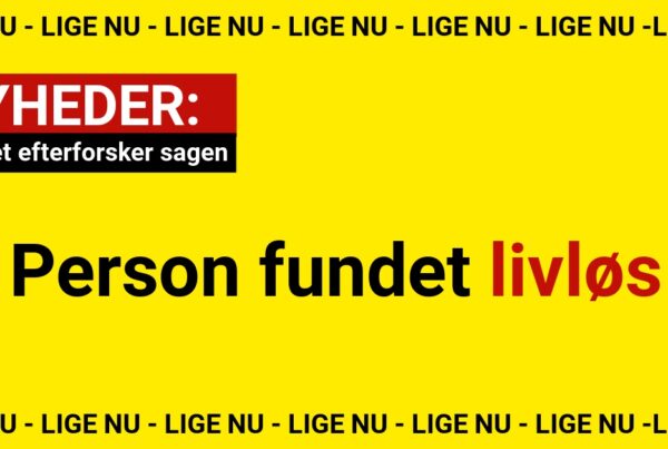 Person fundet livløs – politiet efterforsker sagen