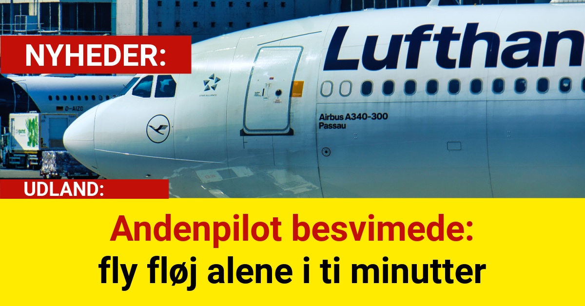 Andenpilot besvimede – fly fløj alene i ti minutter