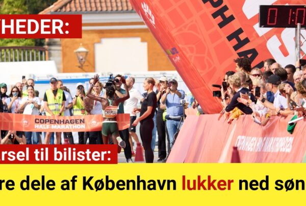 Advarsel til bilister: Store dele af København lukker ned søndag