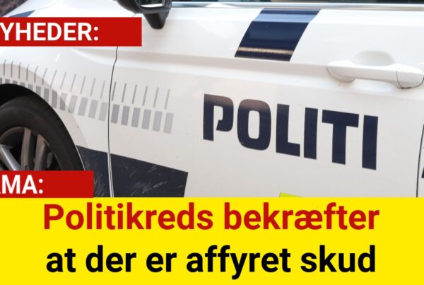 Politikreds bekræfter at der er affyret skud