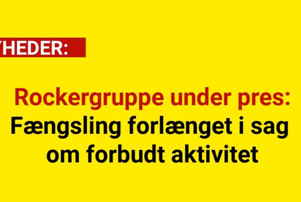 Rockergruppe under pres: Fængsling forlænget i sag om forbudt aktivitet