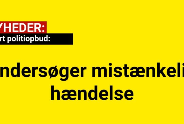 Stort politiopbud: Undersøger mistænkelig hændelse
