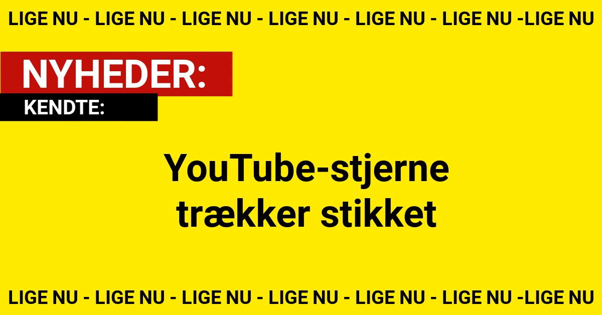 YouTube-stjerne trækker stikket