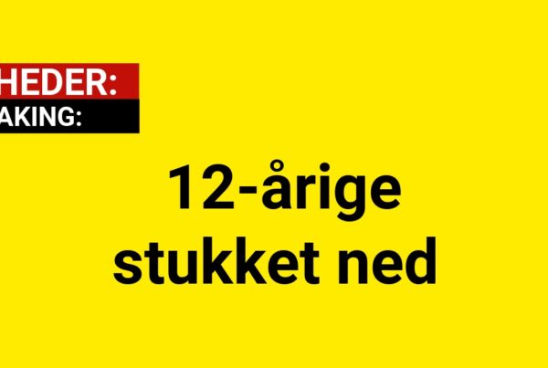 BREAKING: 12-årige stukket ned