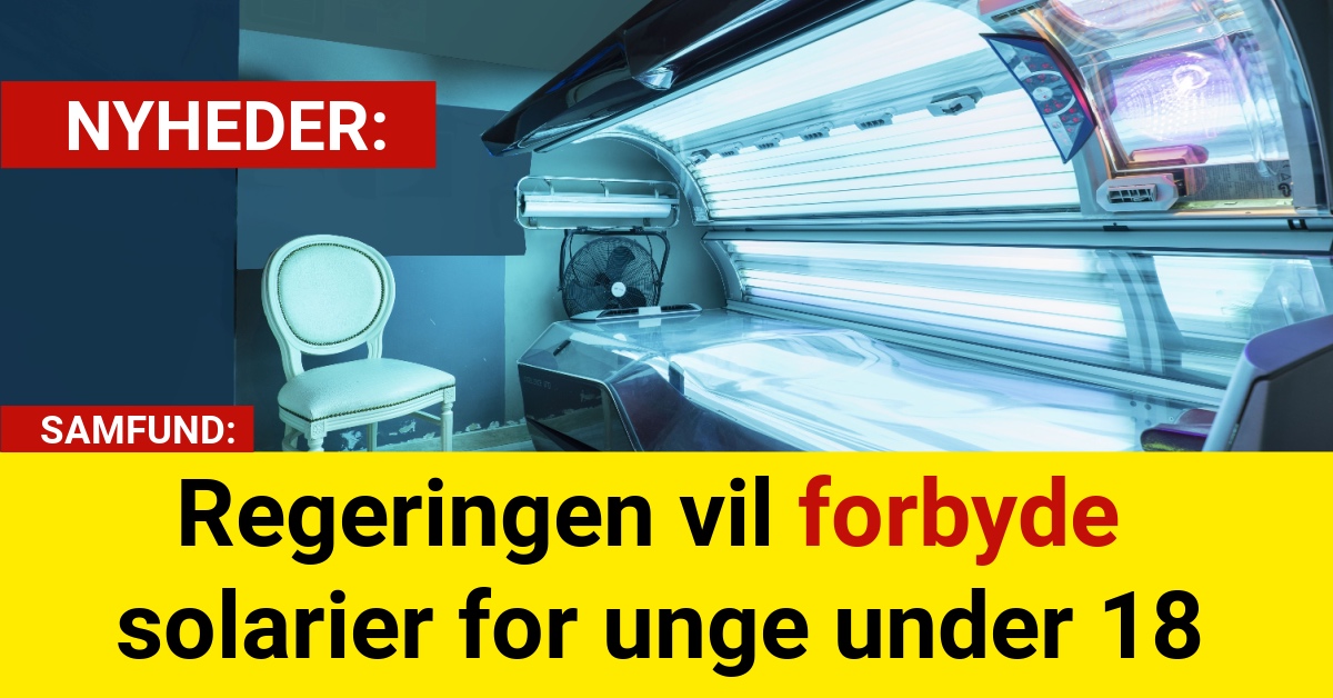 Regeringen vil forbyde solarier for unge under 18