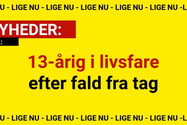 13-årig i livsfare efter fald fra tag