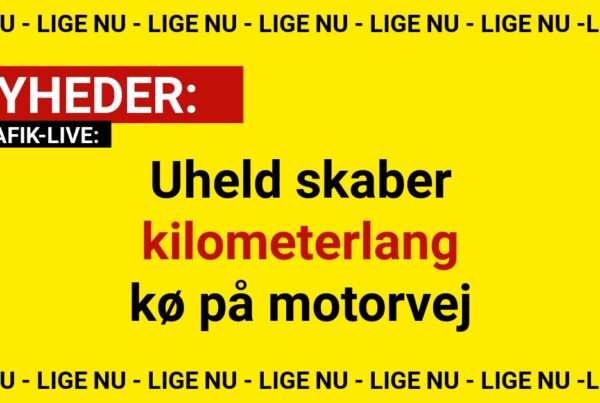 Uheld skaber kilometerlang kø på motorvej