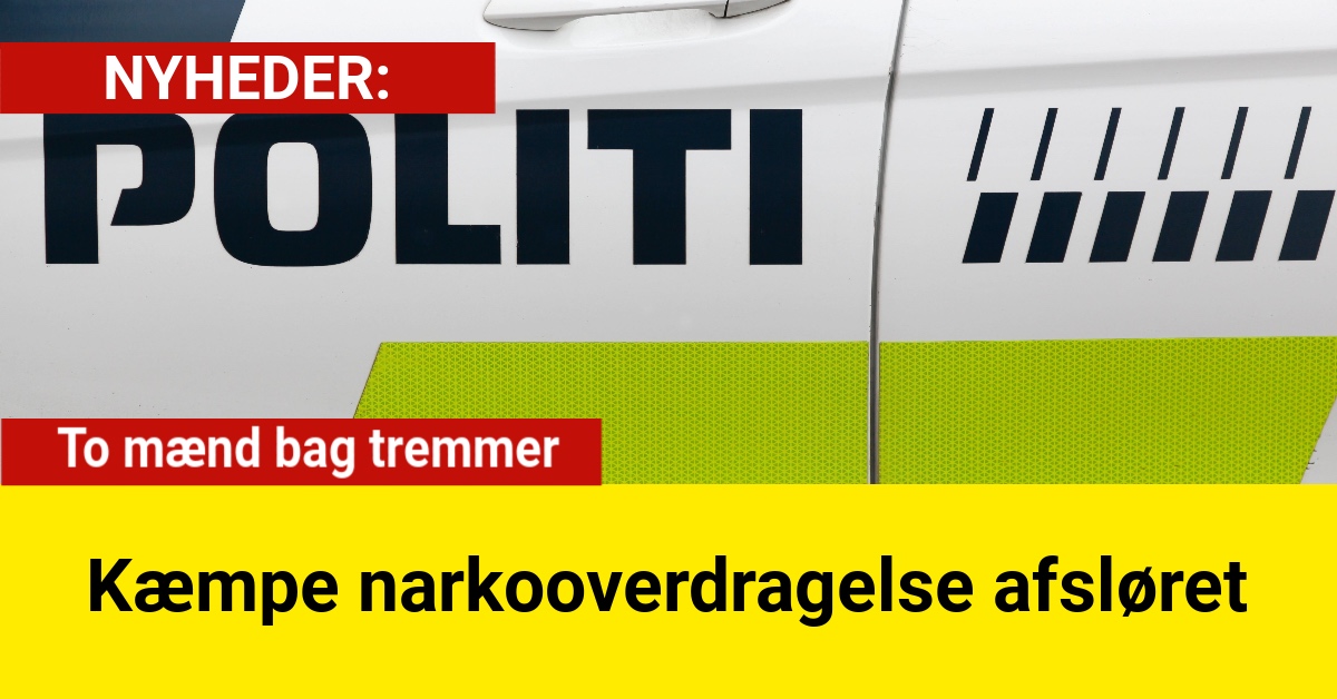 Kæmpe narkooverdragelse afsløret – to mænd bag tremmer