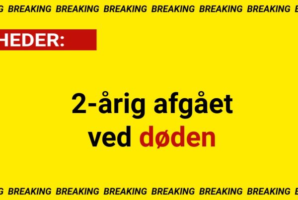 2-årig afgået ved døden2-årig afgået ved døden