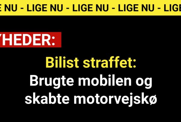 Bilist straffet: Brugte mobilen og skabte motorvejskø