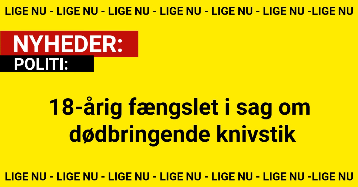18-årig fængslet i sag om dødbringende knivstik