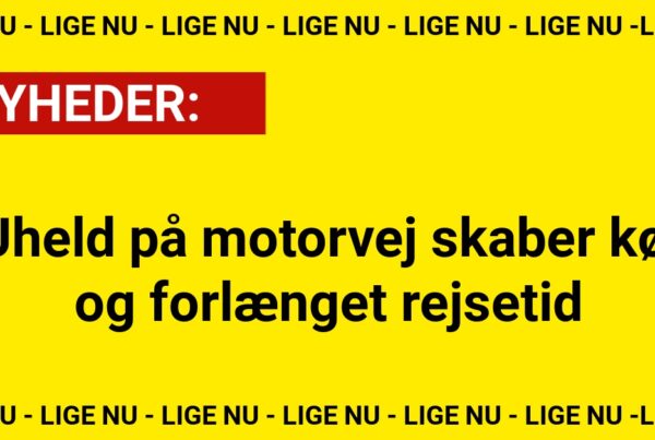 Uheld på motorvej skaber kø og forlænget rejsetid