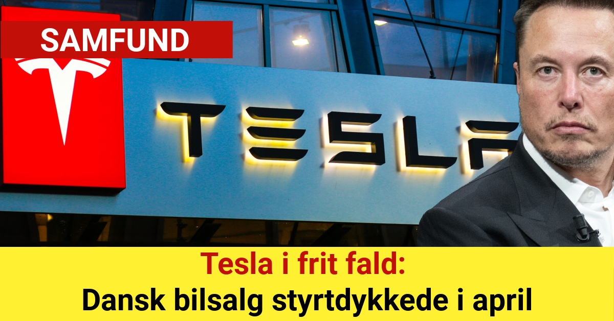 Tesla i frit fald: Dansk bilsalg styrtdykkede i april