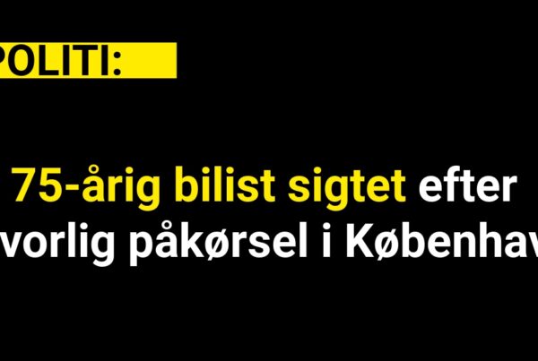 75-årig bilist sigtet efter alvorlig påkørsel i København