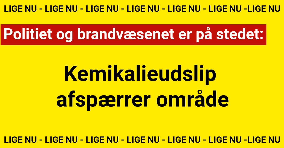 Politiet og brandvæsenet er på stedet