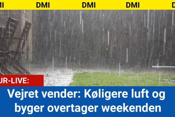 Vejret vender: Køligere luft og byger overtager weekenden
