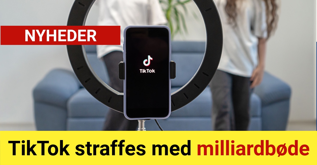 TikTok straffes med milliardbøde