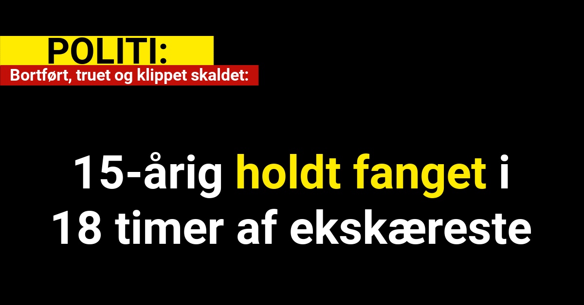 Bortført, truet og klippet skaldet:
