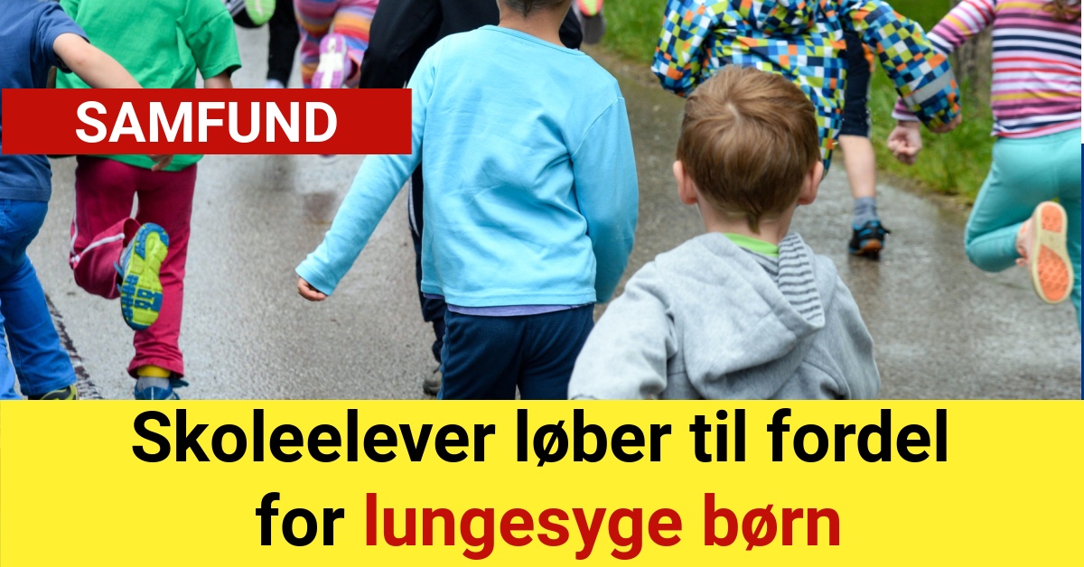 Skoleelever løber til fordel for lungesyge børn