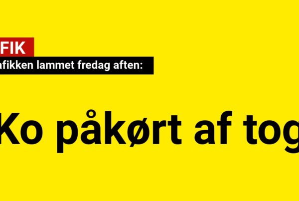 Togtrafikken lammet fredag aften