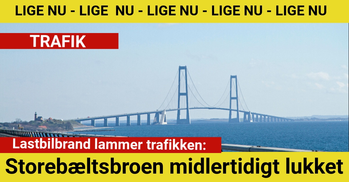 Lastbilbrand lammer trafikken: