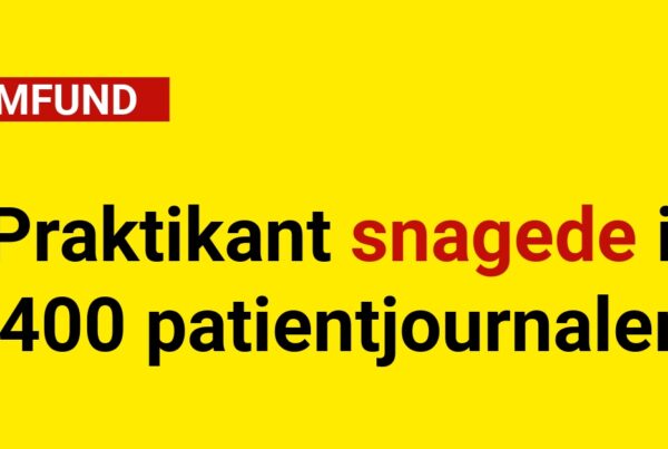 Praktikant snagede i 400 patientjournaler