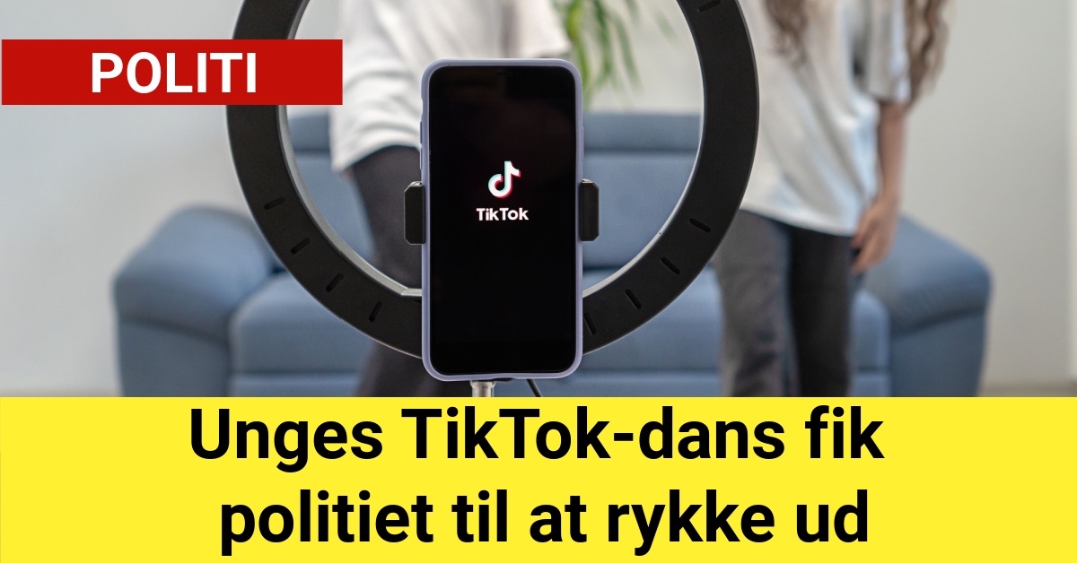 Unges TikTok-dans fik politiet til at rykke ud