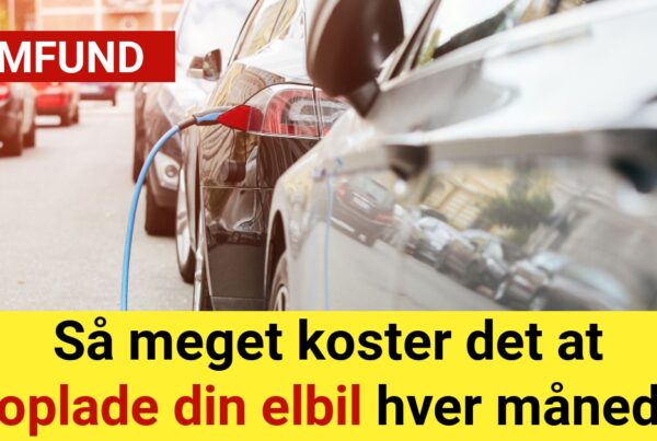 Så meget koster det at oplade din elbil hver måned