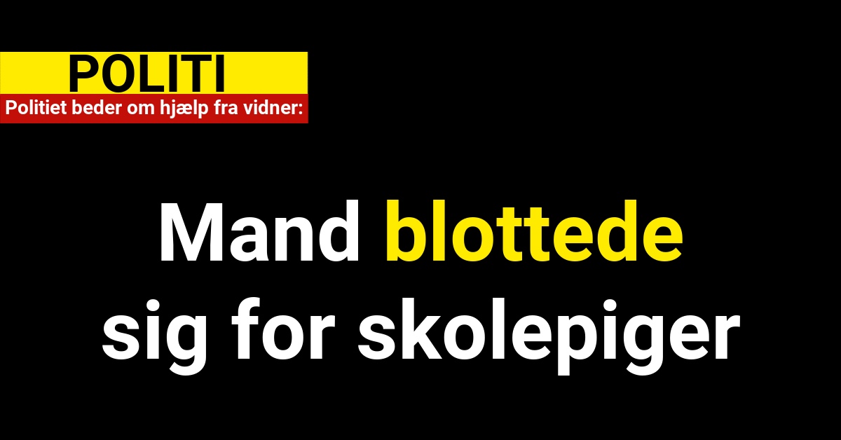 Politiet beder om hjælp fra vidner
