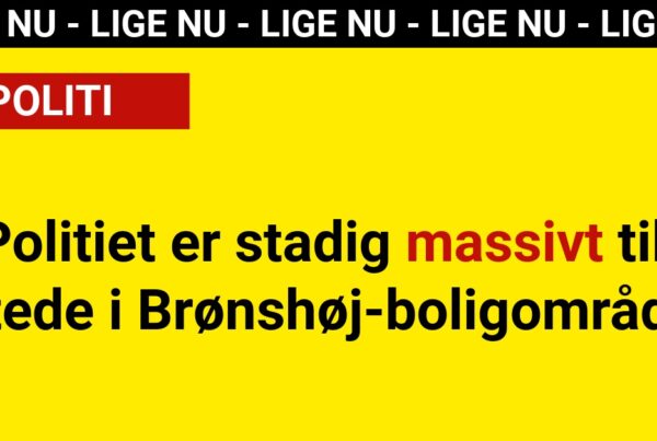 Politiet er stadig massivt til stede i Brønshøj-boligområde