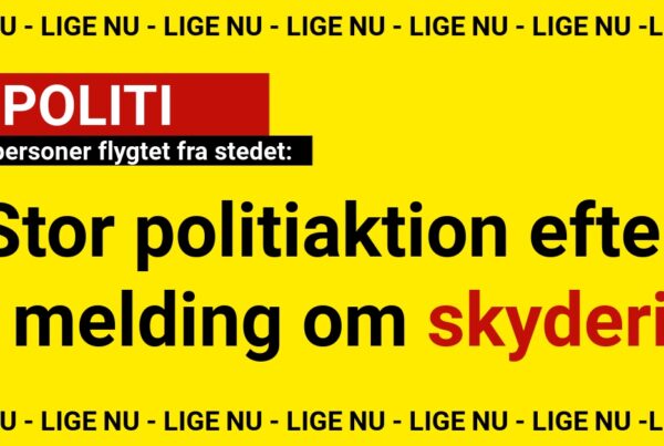 Flere personer flygtet fra stedet
