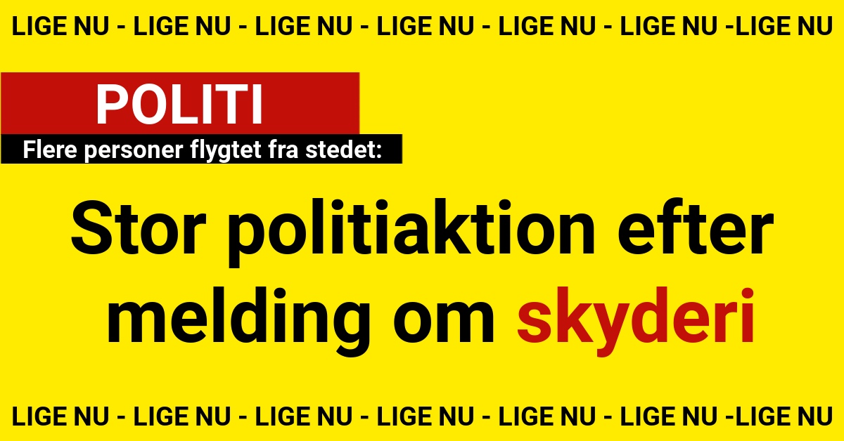 Flere personer flygtet fra stedet