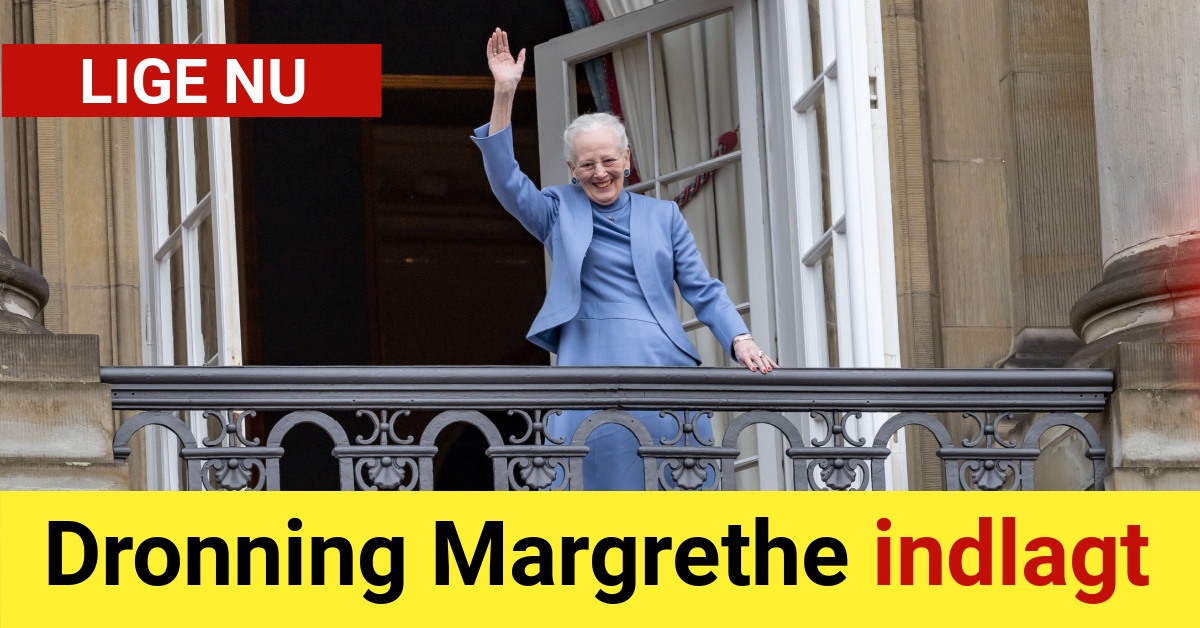 Dronning Margrethe indlagt på Rigshospitalet