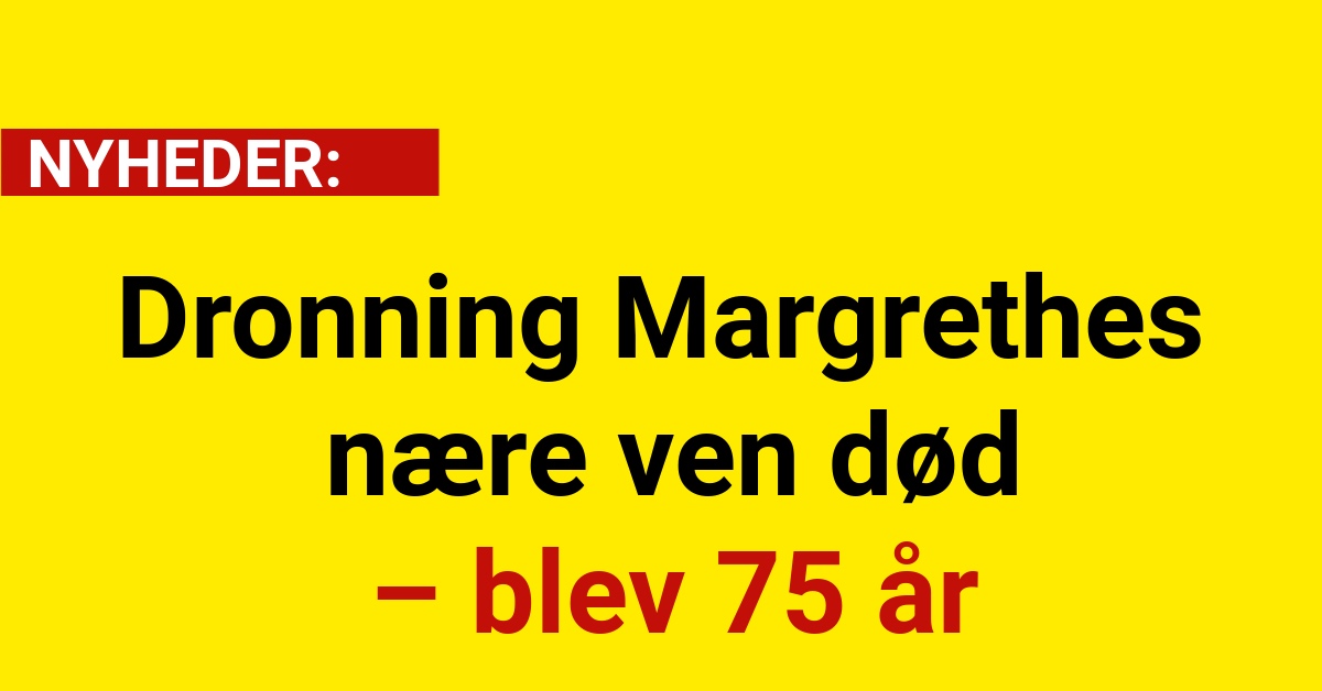 Dronning Margrethes nære ven død – blev 75 år