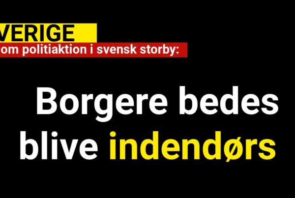 Voldsom politiaktion i svensk storby: