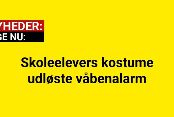 Skoleelevers kostume udløste våbenalarm