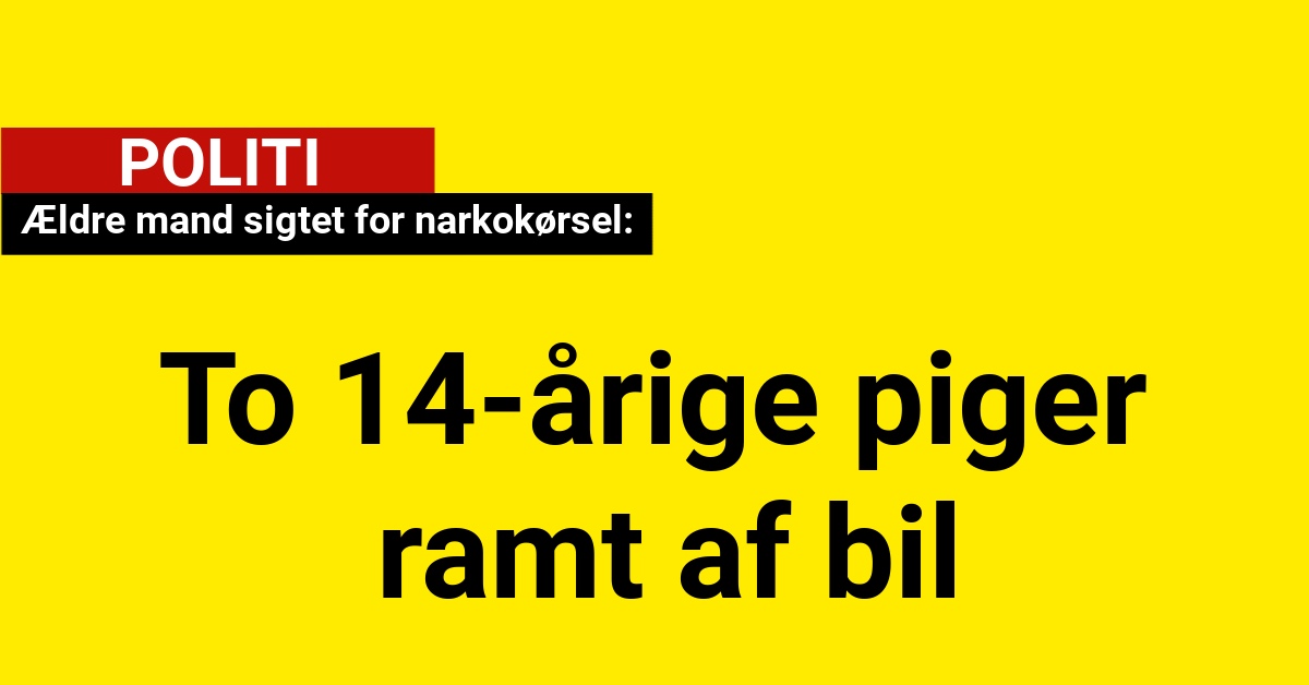 ældre mand sigtet for narkokørsel