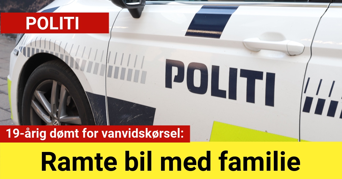 19-årig dømt for vanvidskørsel