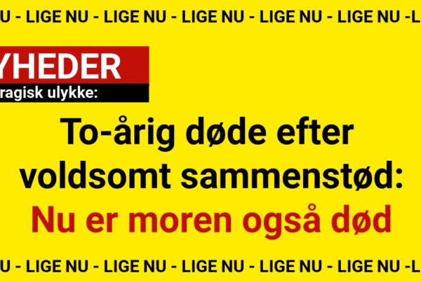 To-årig døde efter voldsomt sammenstød: Nu er moren også død