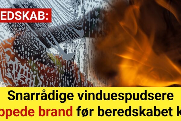 Snarrådige vinduespudsere stoppede brand før beredskabet kom