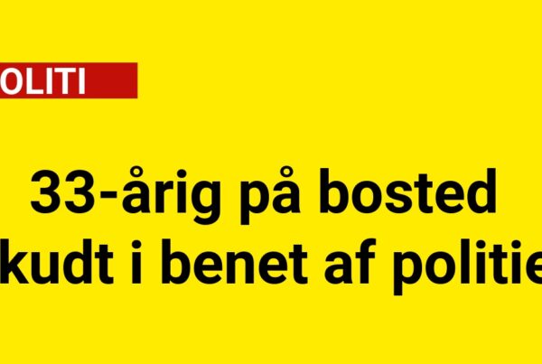 33-årig på bosted skudt i benet af politiet