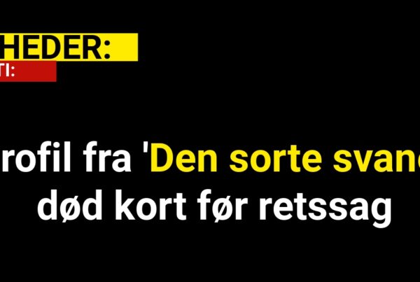 Profil fra 'Den sorte svane' død kort før retssag