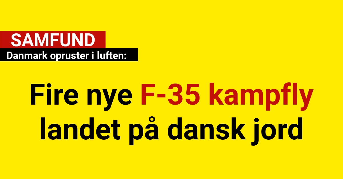 Danmark opruster i luften: