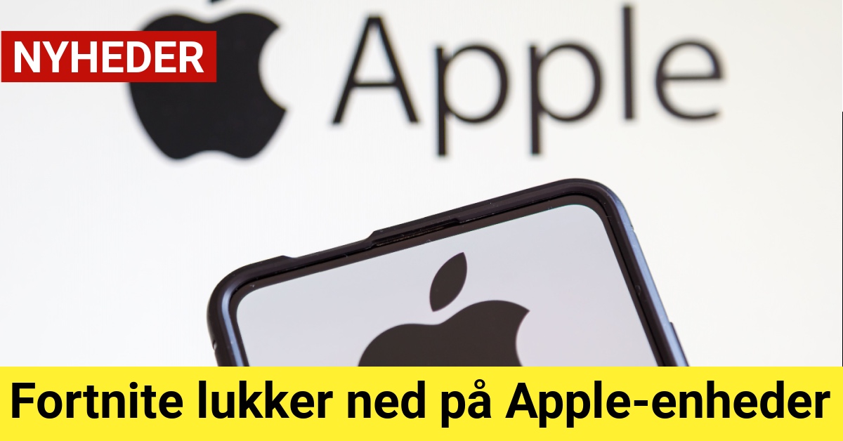 Fortnite lukker ned på Apple-enheder