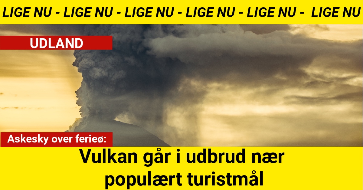 Askesky over ferieø: