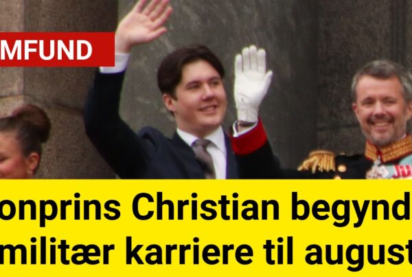 Kronprins Christian begynder militær karriere til august